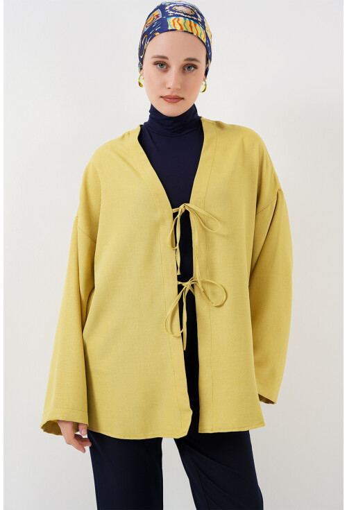 Keten Tesettür Kimono 5968