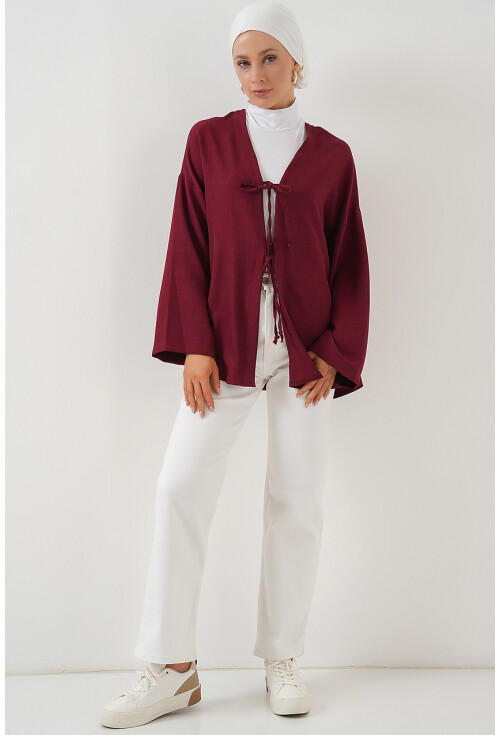 Keten Tesettür Kimono 5968