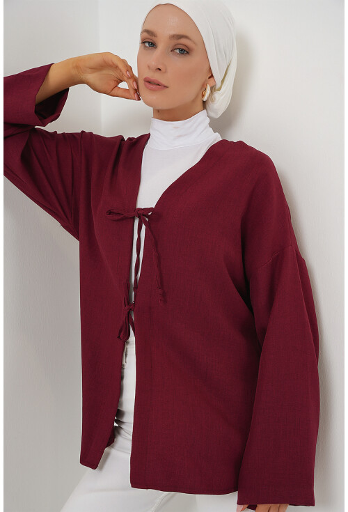 Keten Tesettür Kimono 5968