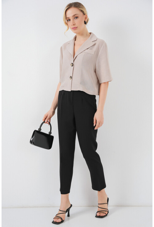 0706 Crop Keten Ceket