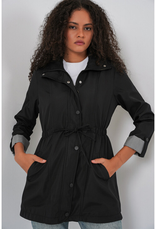 10322 Trench Coat With Drawstring Waist