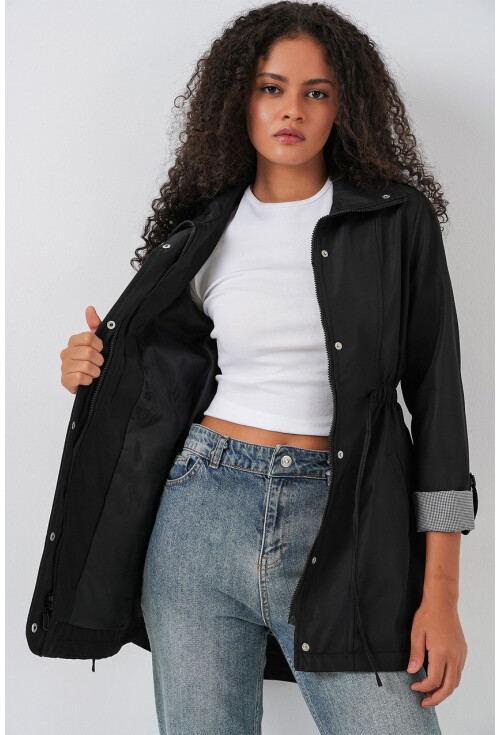 10322 Trench Coat With Drawstring Waist