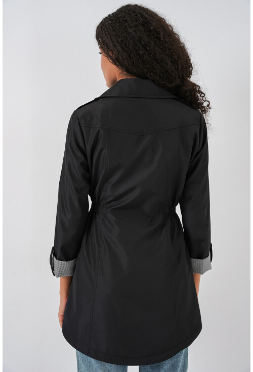 10322 Trench Coat With Drawstring Waist
