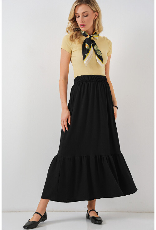 1886 Long Knit Skirt