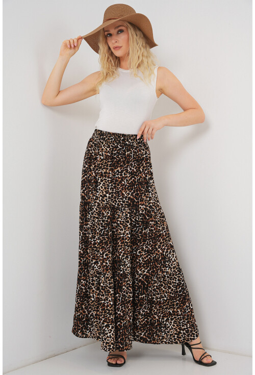 1898 Desenli Uzun Etek