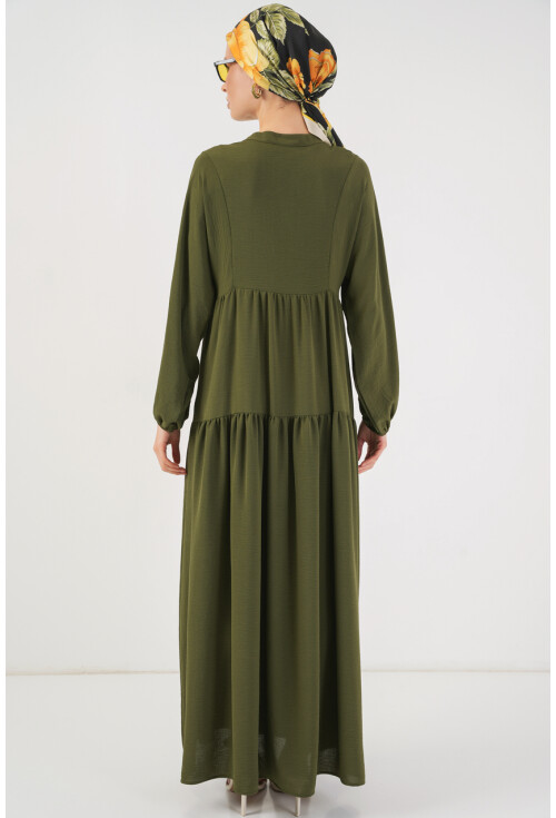 2527 Kadın Uzun Tesettür Elbise