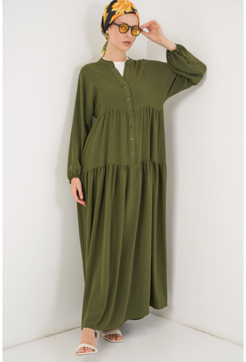 2527 Kadın Uzun Tesettür Elbise