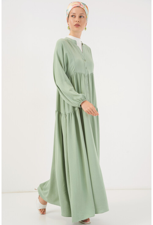 2527 Kadın Uzun Tesettür Elbise