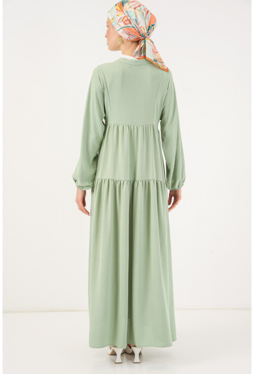 2527 Kadın Uzun Tesettür Elbise