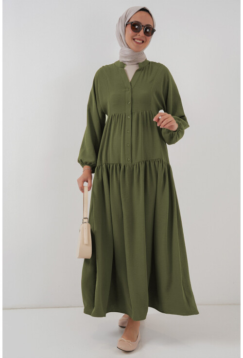 2527 Kadın Uzun Tesettür Elbise