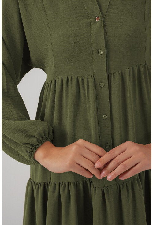 2527 Kadın Uzun Tesettür Elbise