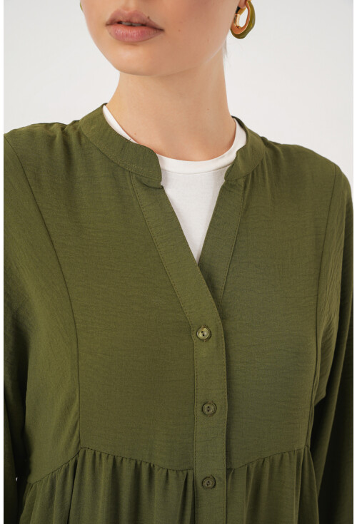 2527 Kadın Uzun Tesettür Elbise