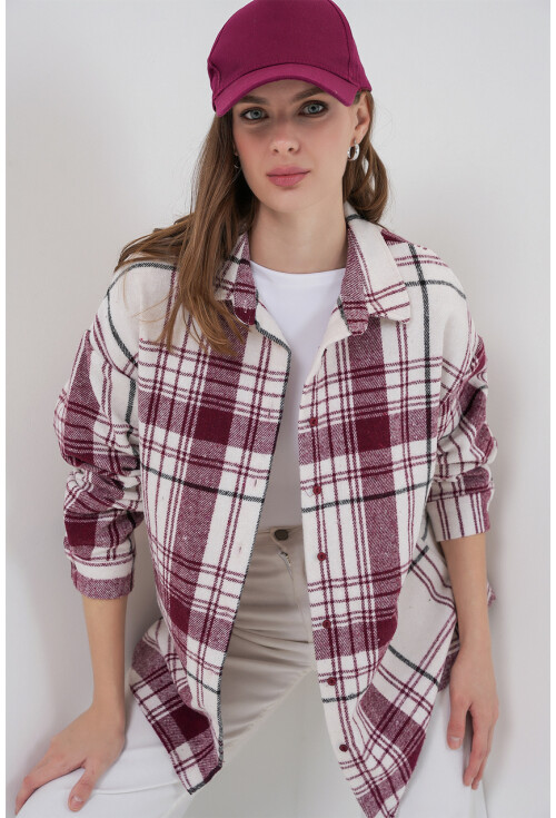 3854 Plaid Shirt With Double Pocket