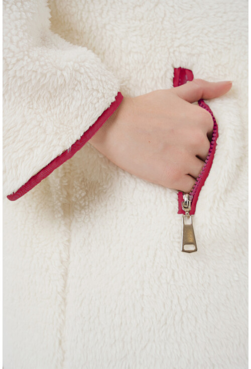 5211 Fermuarlı Peluş Mont