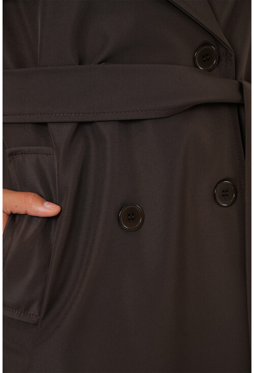 5918 Kruvaze Yaka Trençkot