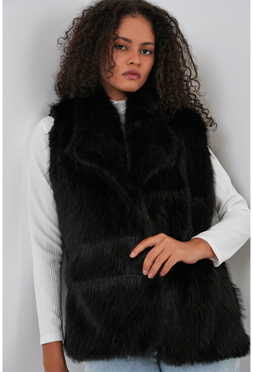 6804 Kadın Kürklü Yelek