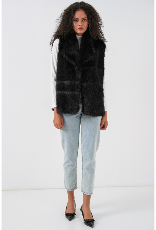 6804 Kadın Kürklü Yelek