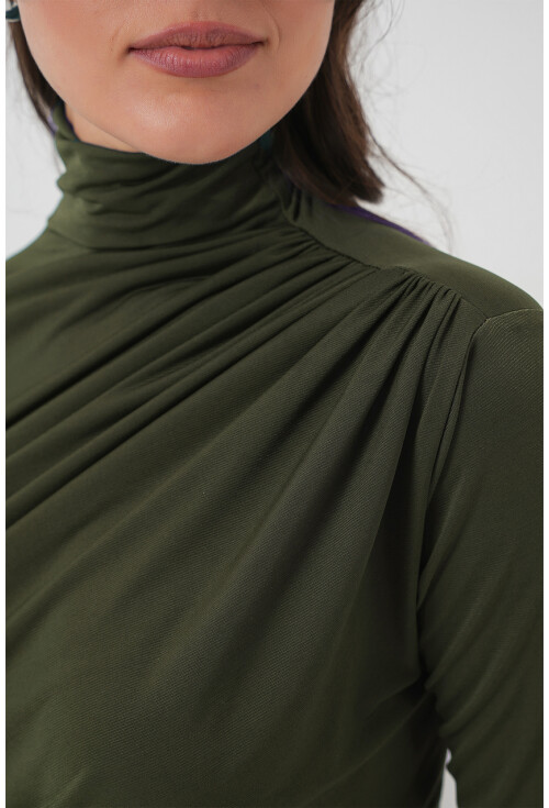 925 Büzgü Detaylı Sandy Bluz