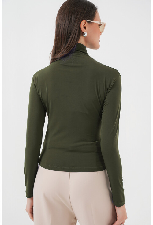 925 Büzgü Detaylı Sandy Bluz