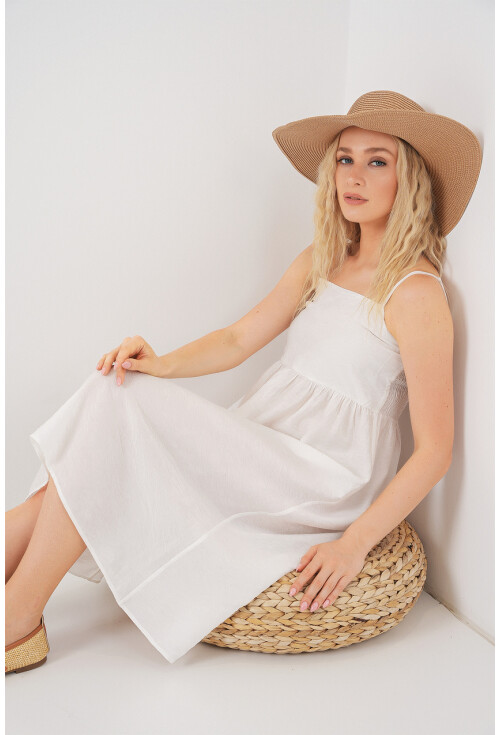 Kadın Askılı Ayrobin Elbise 2565