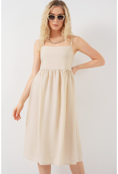 Kadın Askılı Ayrobin Elbise 2565