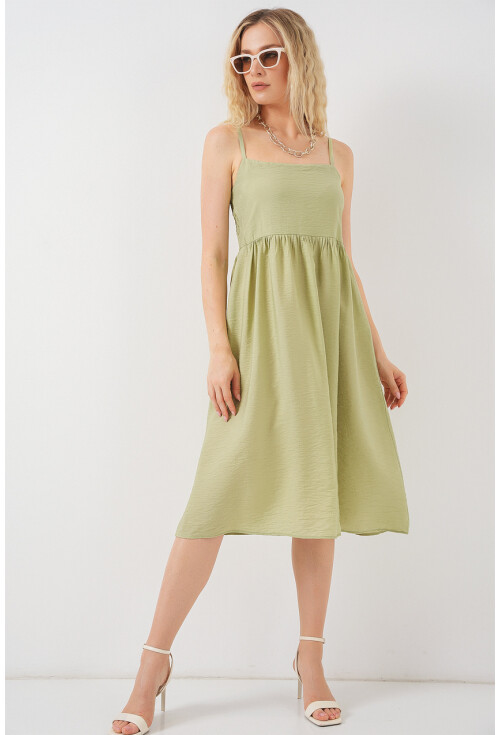 Kadın Askılı Ayrobin Elbise 2565