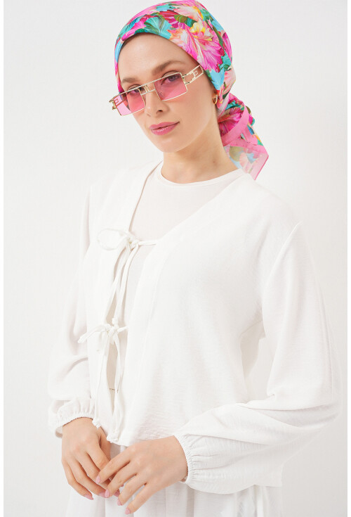 Kadın Ayrobin Kimono Etek İkili Takım 8047