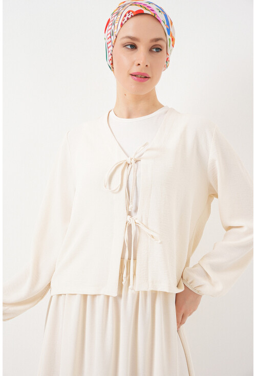 Kadın Ayrobin Kimono Etek İkili Takım 8047