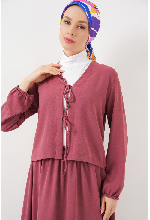 Kadın Ayrobin Kimono Etek İkili Takım 8047