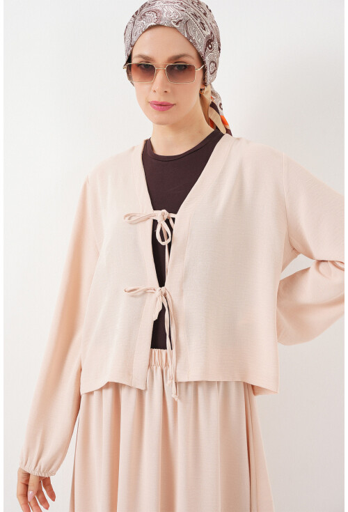 Kadın Ayrobin Kimono Etek İkili Takım 8047