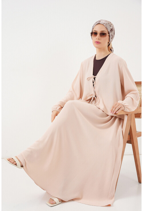 Kadın Ayrobin Kimono Etek İkili Takım 8047