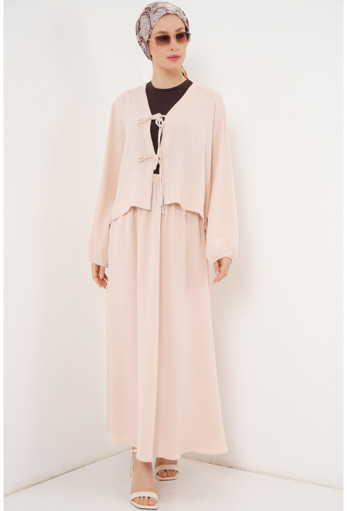 Kadın Ayrobin Kimono Etek İkili Takım 8047