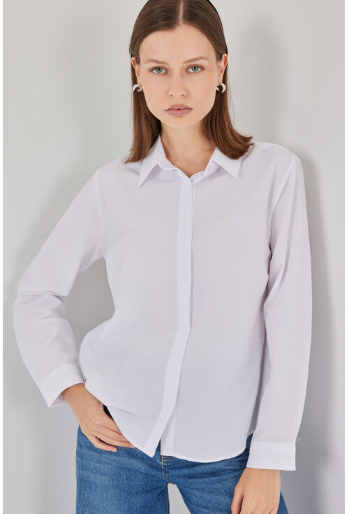 Kadın Basic Gömlek 20348