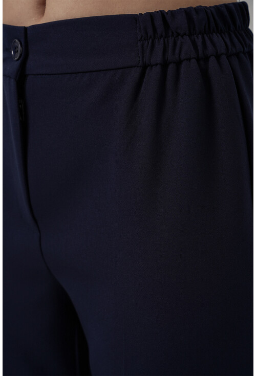 Kadın Beli Lastikli Kumaş Pantolon 30058