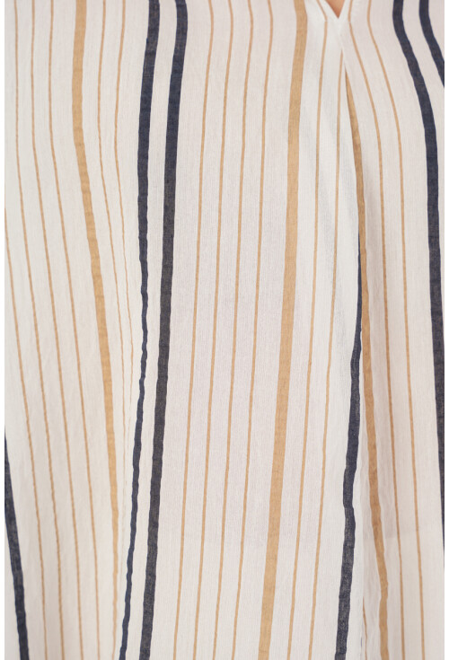 Kadın Çizgili Oversize Bluz 967