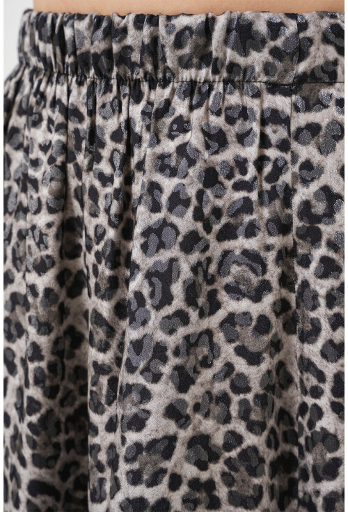 Kadın Desenli Uzun Etek 8053