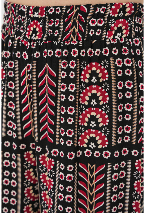 Kadın Desenli Viskon Pantolon 6749