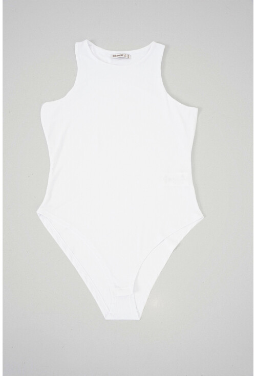 Kadın Halter Yaka Çıtçıtlı Body 972