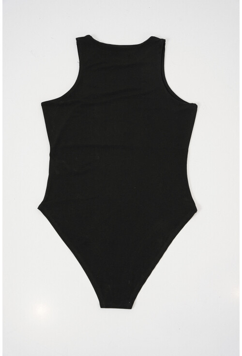 Kadın Halter Yaka Çıtçıtlı Body 972