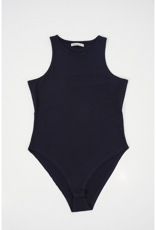 Kadın Halter Yaka Çıtçıtlı Body 972