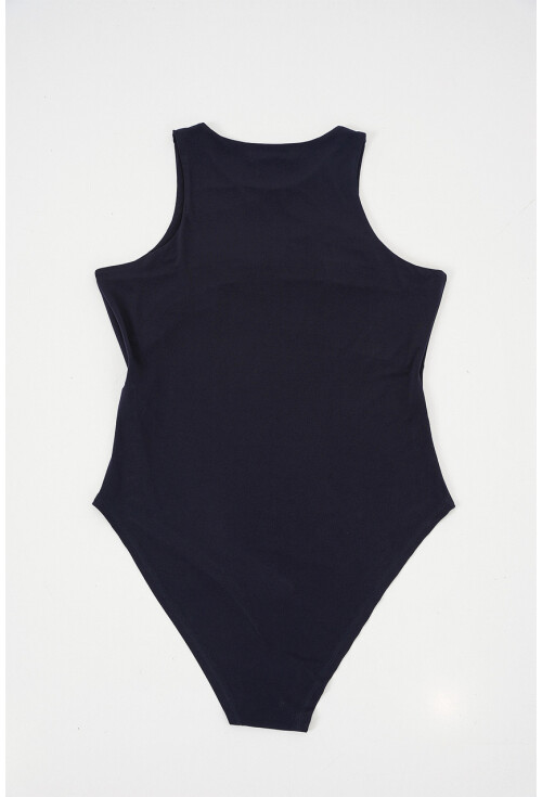 Kadın Halter Yaka Çıtçıtlı Body 972