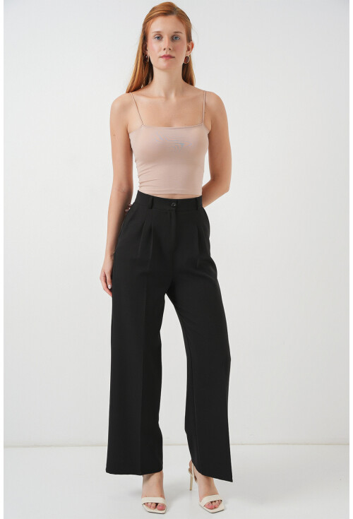 Kadın İp Askılı Basic Crop Atlet 973