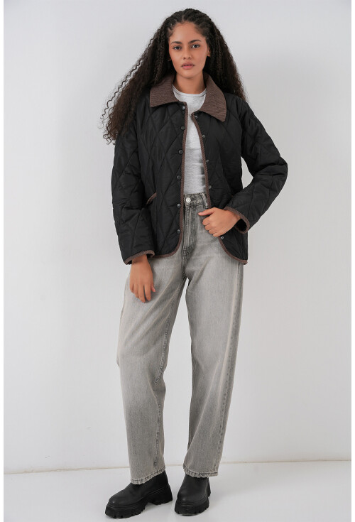 Kadın Kapitone Oversize Mont 5226