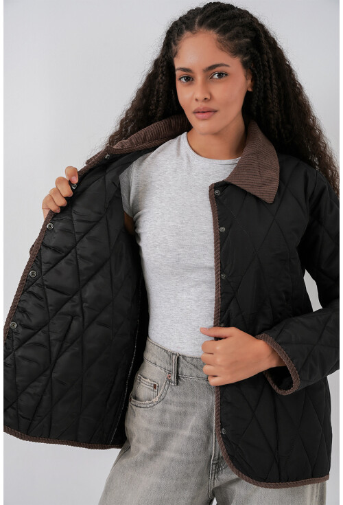 Kadın Kapitone Oversize Mont 5226