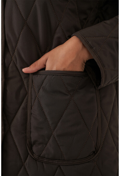 Kadın Kapitone Oversize Mont 5226