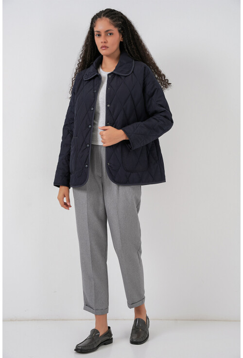 Kadın Kapitone Oversize Mont 5226
