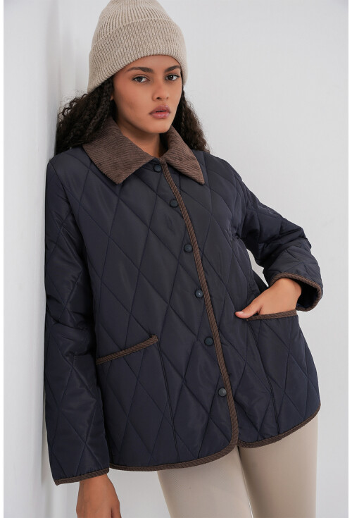 Kadın Kapitone Oversize Mont 5226