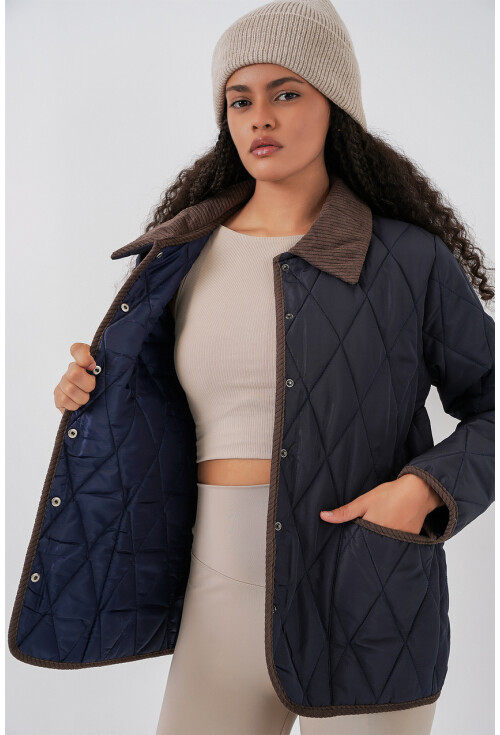 Kadın Kapitone Oversize Mont 5226