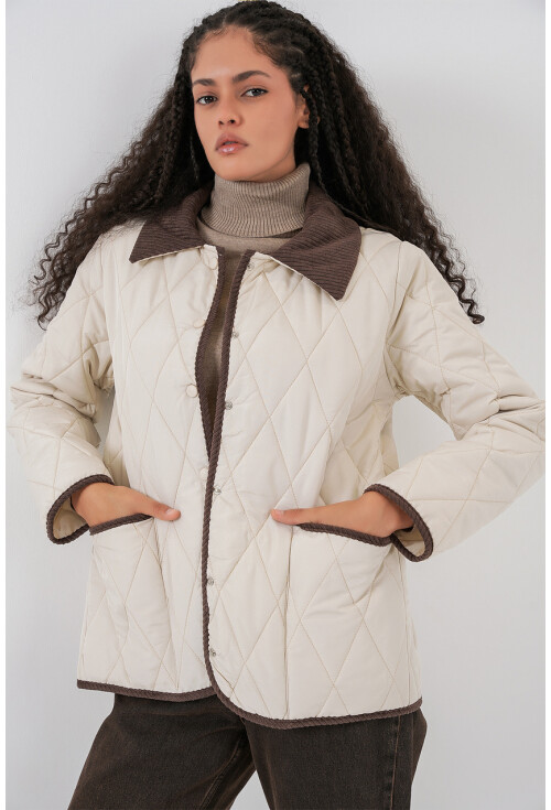 Kadın Kapitone Oversize Mont 5226