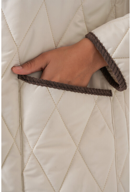 Kadın Kapitone Oversize Mont 5226